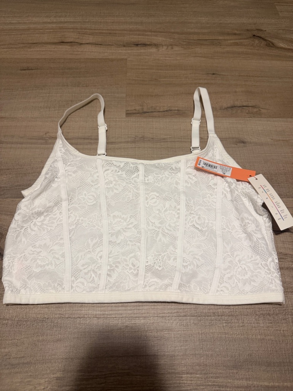 NWT Colsie White Lace Bralette Cami Tank